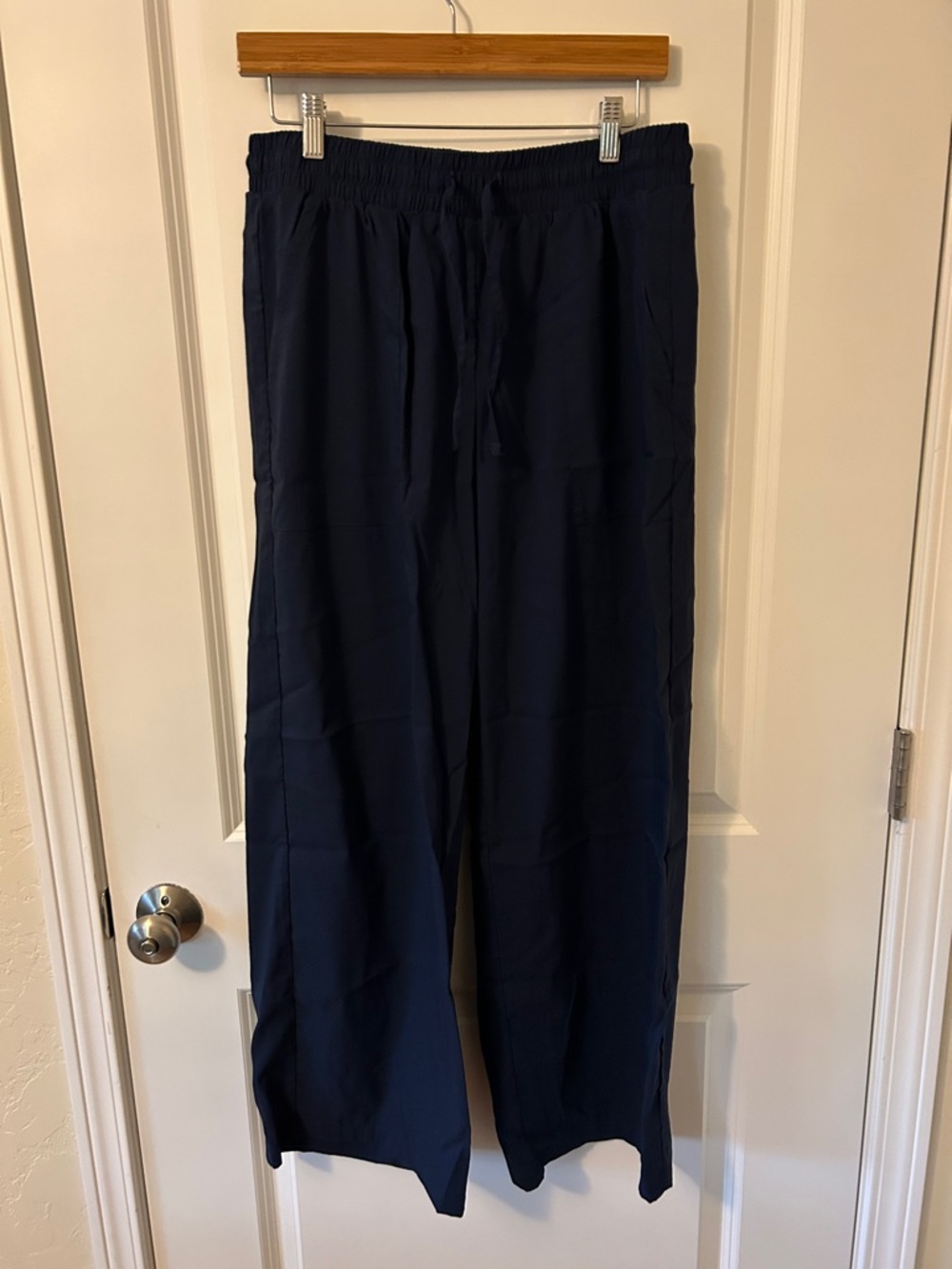 FireSwan Palazzo Elastic Waist Pants w/ Pockets in Dark Navy for Women